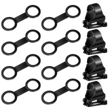 Clip de Tuba en Silicone Support de Tuba de PlongéE Support de Tuba Clip en Plastique de PlongéE Sous-Marine Support de Tube de Gardien de Tuba