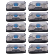 10X Car Stereo Fuse Holder, Auto Agu Audio Fuse Box Power Distribution Block 4Ga in 4Ga Out,Single Way