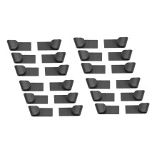 24Pcs Plastic Pot Pan Lid Rack Clip Cooker Pot Cover Frame Stand for Storing Pot Lids Dishes Storage Organizer Holder