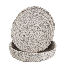 Heat Insulation Pad Set Pot Holders Set, Trivets Set, Cotton Thread Weave Trivets for Hot Dishes,Hot Pot Holders