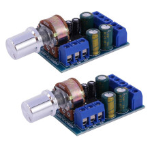 2X TDA2822 TDA2822M 2.0 Channel 2X1W Stereo Audio Power Amplifier Board 5V 12V CAR Volume Control Potentiometer