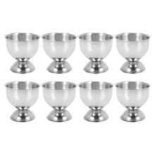 Egg Cup,Egg Tray Stainless Steel Soft Boiled Egg Cups Holder Stand Dishwasher Safe (8 Packs)