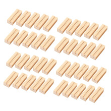 80 Pieces Wood Place Card Holders, Wooden Table Number Holder Memo Stand Clamps Stand Card Desktop Message Crafts