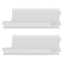 3 Inch Clear Plastic Stand Cookie Holder Display Stand Place Card Holder Display Easels(48 Pack)