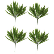 4X 7 Branches Green Artificial Plant Floral Persian Leaf Flower Office Home Garden