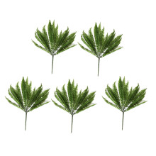 5X 7 Ramos Planta Artificial Verde Floral Folha Persa Flor EscritóRio Jardim DoméStico