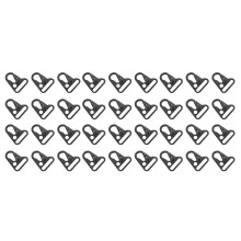 36 Pieces Enlarged Mouth Clip Sling Clasp Olecranon Hook for Keychain Snap Hooks Outdoor Bag Black Color