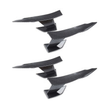 4X Universel En Fiber de Carbone Voiture Pare-Chocs Avant LèVre Séparateur Ailerons Corps Canards pour -