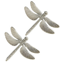 12 Piezas Libélula Servilleta Anillo Plata DIY Hotel Boda Banquete Mesa Exhibición Metal Servilleta Hebilla Decoración Navideña