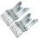 2X MIC-SUPPORTO / Clip in Metallo - Vite per Radio CB / Ham - MH2 1