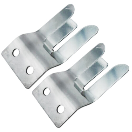 2X MIC-SUPPORTO / Clip in Metallo - Vite per Radio CB / Ham - MH2