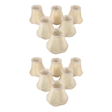 Set of 12 Chandelier Shades,ONLY for Candle Bulbs,Clip- Fitter Lamp Shades