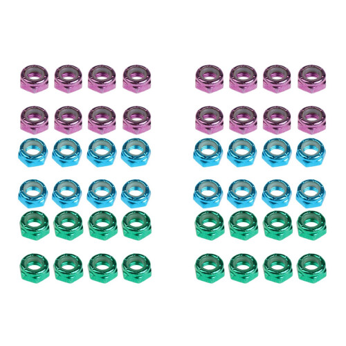 48Pcs Skateboard Truck Wheel Eje Tuercas de Tornillo Longboard Hardware Accesorios