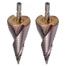 2X M35 HSS Co Stufen Bohrer Kobalt Kegel Bohrer 4-32 mm Holz Edelstahl Metall Loch Säge Werkzeug Set Hex