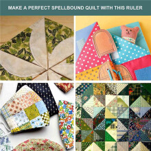 2X 90 Degree Double Strip Quilt Ruler, 10 Inch Acrylic Quilting Triangle Rulers, Non-Slip Quilting Rulers and Templates