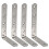 4X 125X75mm L-Form Edelstahlregal Eckwinkel Winkel 1
