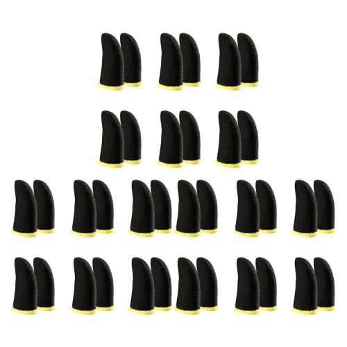 18 Pin per Giochi per Dispositivi Mobili PUBG Schermo Manicotti per  Neri e Gialli (36 Pezzi)