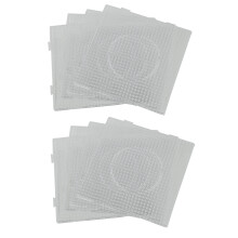 8Pcs ABC Clear 145X145mm Square Large Pegboards Board for Hama Fuse Bead