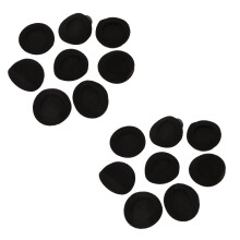 8 Coppia Copri Pad Auricolari di Ricambio da 55 mm per Cuffie Nere