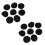 8 Pair 55mm Replacement Earphone Pad Covers for Headset Headphone Black 1