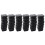 120 Pcs Plastic Square Blanking End Caps Tube Inserts 25mm x 25mm 1