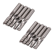 10Pcs 6mm 1/4 Inch Carbide Cnc Router Bits One Single Flute End Mill Tools 22mm