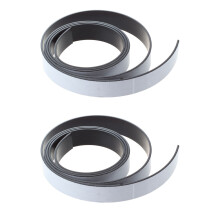 2X 1M Ribbon Magnet Magnetic Flexible Roller Strip Magnet Adhesive Strip 10x1.5mm