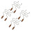 8 Pieces Ceiling Fan Chain Pulls Wooden Pull Chain Extension Pull Chain for Ceiling Light Lamp Fan Chain (Walnut Color) 1