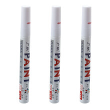 3X White Permanent Car Tyre Tire Metal Paint Pen