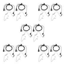 10 Pack Fbi Stil 2Pin Verdeckte Akustische RöHre Ohrstueck Ptt Headset fuer  2 Wege Radio Gp88S Gp300 Gp68 Gp2000 Gp88 Gp3188 Cp040 Cp1200 A8