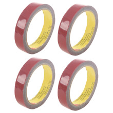 4X Strong Permanent Double Sided Super Sticky Foam Tape Roll for Vehicle Car, Red 20MMx3Meter