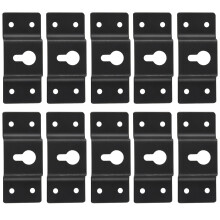 DIY Audio Sound Box Speaker Wall Mount Iron Hook Hanger Plate 10PCS
