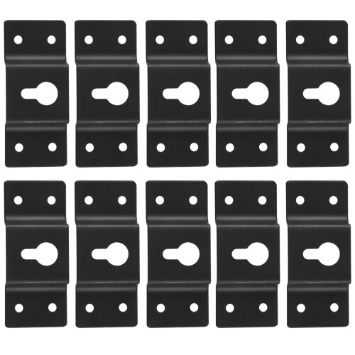 DIY Audio Sound Box Speaker Wall Mount Iron Hook Hanger Plate 10PCS
