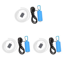 3X USB Aeration Pump Air Pump Aquarium Aerator Ultra Quiet Fish Tank Go Fishing Oxygen Pump ——Blue