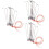 30 Pcs Model LED Street Lamp Lighting Single  Train Layout Landscape 1: 100 1