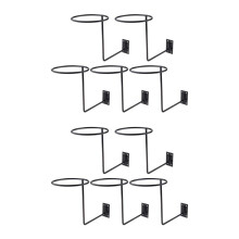 10 Teiliger Metall Helm Halter Helm Halterung Wand Halterung Haken für Mäntel, HüTe, MüTzen Usw