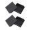 2X 80mm x 80mm Square Plastic Caps Pipe Tube Inserts End Plug 2 Pieces 1