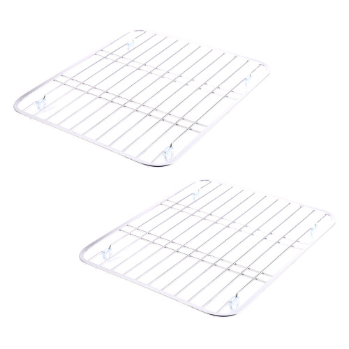 2X Sink Drainer Rack Multifunctional Kitchen Fruit Vegetable Dish Drying Rack Kitchen Sink Protector Grid