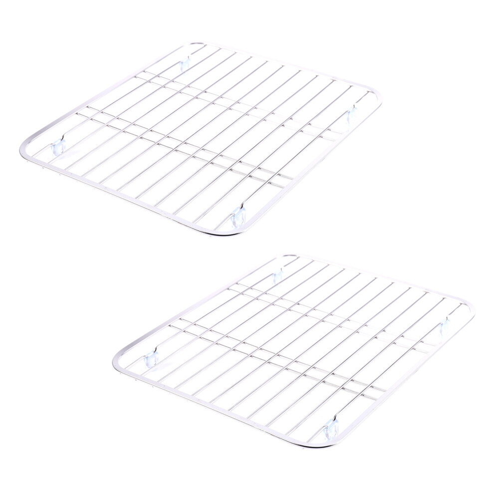 2X Sink Drainer Rack Multifunctional Kitchen Fruit Vegetable Dish Drying Rack Kitchen Sink Protector Grid 6031070625859