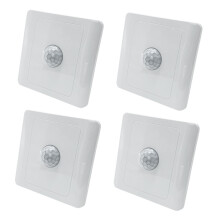 4X Interrupteur de Capteur de Mouvement Infrarouge PIR 220V ContrôLe Automatique Interrupteur D'éclairage de Lampe