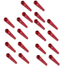 20PCS 37mm 25T Metal Extension Steering Servo Arm Horn for RC Car Crawler Parts,Red