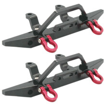2X Paraurti Anteriore In Metallo per MN D90 D91 D96 MN90 MN99S 1/12 RC Accessori per Ricambi Auto, Nero