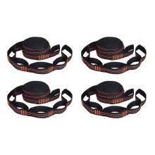 4 Pcs 5-Ring High Load-Bearing Hammock Straps Reinforced Polyester for Home Outdoor Hammock-Orange