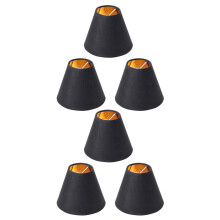 6X Small Lamp Shade Chandelier Shade Small Lamp Shade Clip for Candelabra Bulbs Table Chandelier Wall Lamp
