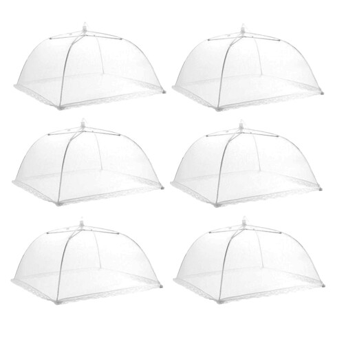 6Pièces Protège-Aliments Maillage Pliable Usage Extérieur 1