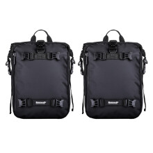 2X Rhinowalk Pannier Bag Bicycle Waterproof Motorbike Bag MTB Road Rear Rack Cycling Rear Bag Backpack 20L(Black)