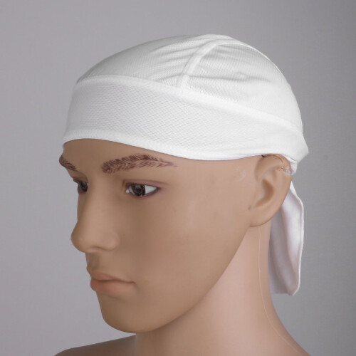 Czapka Rowerowa Unisex Szybkoschnąca Biała 1