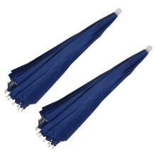 2X 26 pulgada diametro Sombrero paraguas de pesca banda elastica Azul oscuro