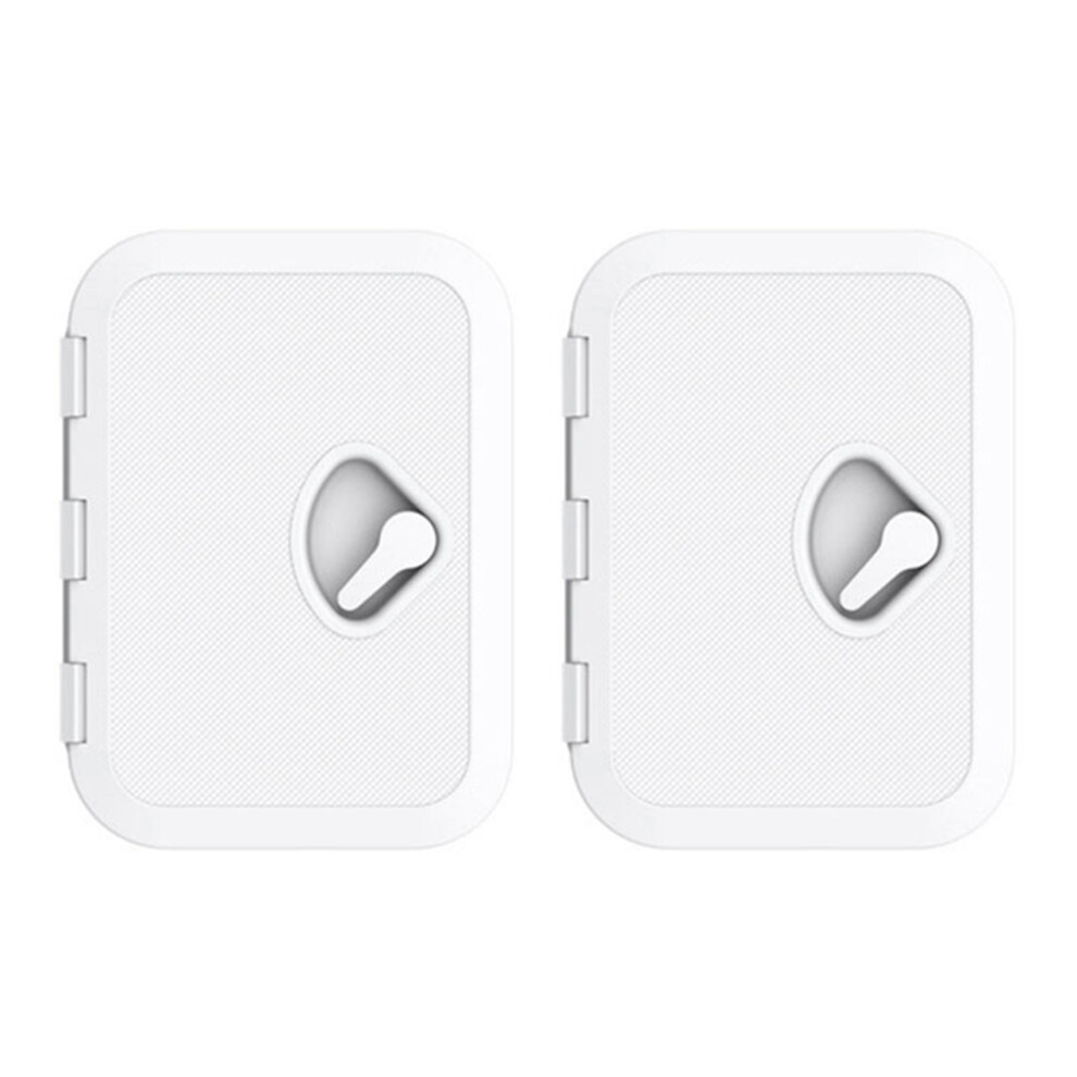 2Pcs 270 X 375Mm Plastic Anti Aging Ultraviolet Deck Marine Hatch Deck Access Hatch Boat Hatches Inspection Cover White 4712881163731