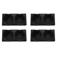 4X Car Console Centrale Portabicchiere Portabottiglie Portabottiglie Porta Monete per 3 Serie E46 318I 320I 98-06 51168217953 Nero